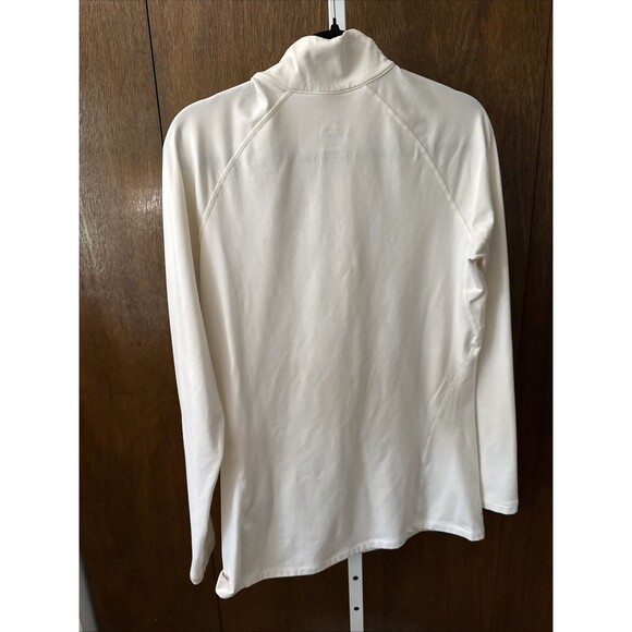 NIKE PRO COMBAT 1/4 Zip Fleece Women XL Dri Fit Sweater Thumbhole Training Gear - Picture 5 of 5